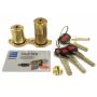 Cilindro ST8 Chaviarte ST8F3655L latonado,  para portas Fichet