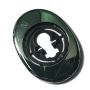 Espelho oval Mottura, para escudo de segurança de 50 mm, cromado
