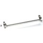 Barra antipânico Tesa 1910 de sobrepor, com 1 ponto de fecho/trinco lateral, em inox satinado