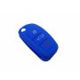 Capa silicone Audi, três botões, azul