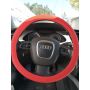 Capa de volante em silicone, vermelho