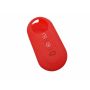Capa silicone Fiat, flip três botões, vermelho