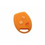 Capa silicone Ford, três botões, laranja