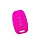 Capa silicone Kia, flip quatro botões, rosa