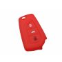 Capa silicone Toyota, três botões, vermelho