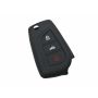 Capa silicone Toyota, três botões, negro