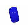 Capa silicone Opel, flip dois botões, azul