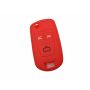 Capa silicone Opel, flip três botões,vermelho