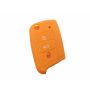 Capa silicone Volkswagen, três botões, laranja