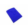 Capa silicone Renault, quatro botões, azul
