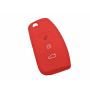 Capa silicone Ford, flip três botões, vermelho