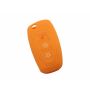 Capa silicone Ford, três botões, laranja