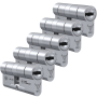 Cilindro M&C Move 32x32mm niquelado, Pack 5 cilindros mestrados
