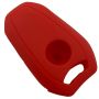 Capa Silicone Peug Três Botões Smartkey Vermelha