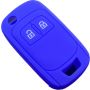 Capa silicone Opel, flip dois botões, azul