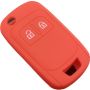 Capa silicone Opel, flip dois botões, vermelho