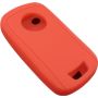 Capa silicone Opel, flip dois botões, vermelho