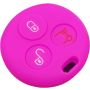 Capa silicone Smart, três botões (antiga), rosa