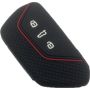 Capa Silicone Volkswagen Três Botões Negra