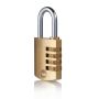 Aloquete Yale 40mm de combinação 4 dígitos, latão