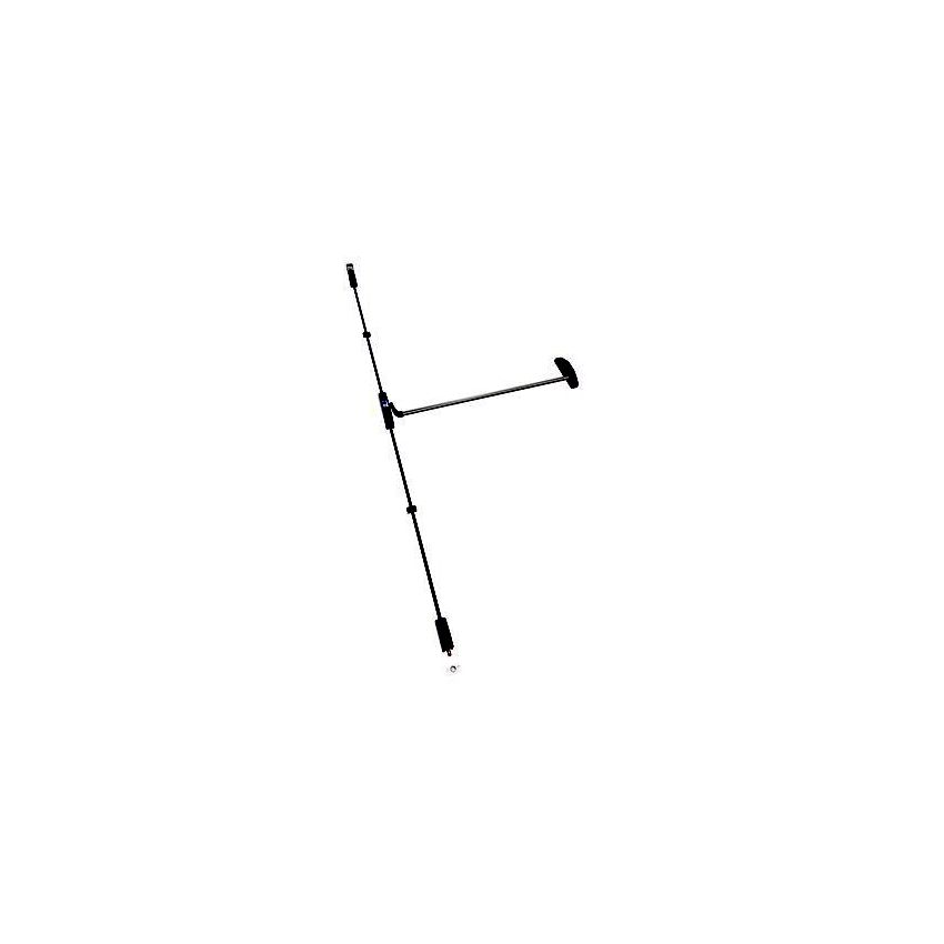 Barra antipânico Tesa 1930 de sobrepor, com 2 pontos de fecho verticais, em negro