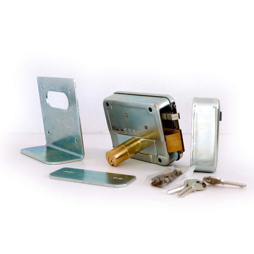 Fechadura elétrica de sobrepor Viro 8992.2, entrada ajustável de 50 a 80mm, esquerda