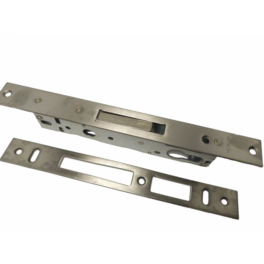 Fechadura de embutir alumínio Tesa 4211 só c/ trinco, entrada 20mm, niquelado