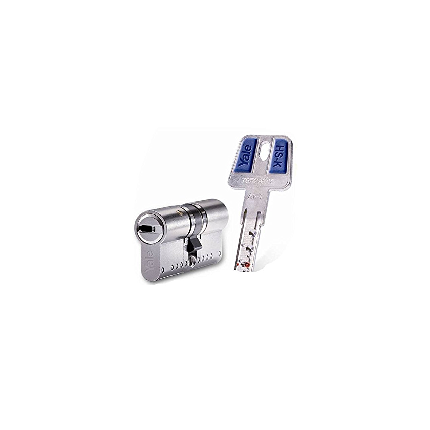 Cilindro Yale HSK 35x35mm niquelado