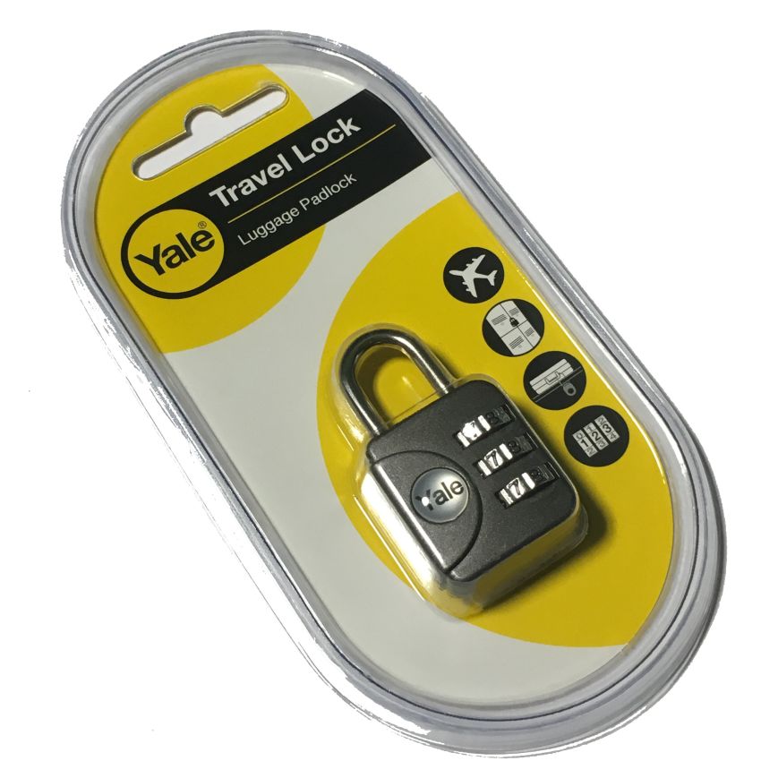 Aloquete Yale de combinação 3 dígitos, 30mm zinco