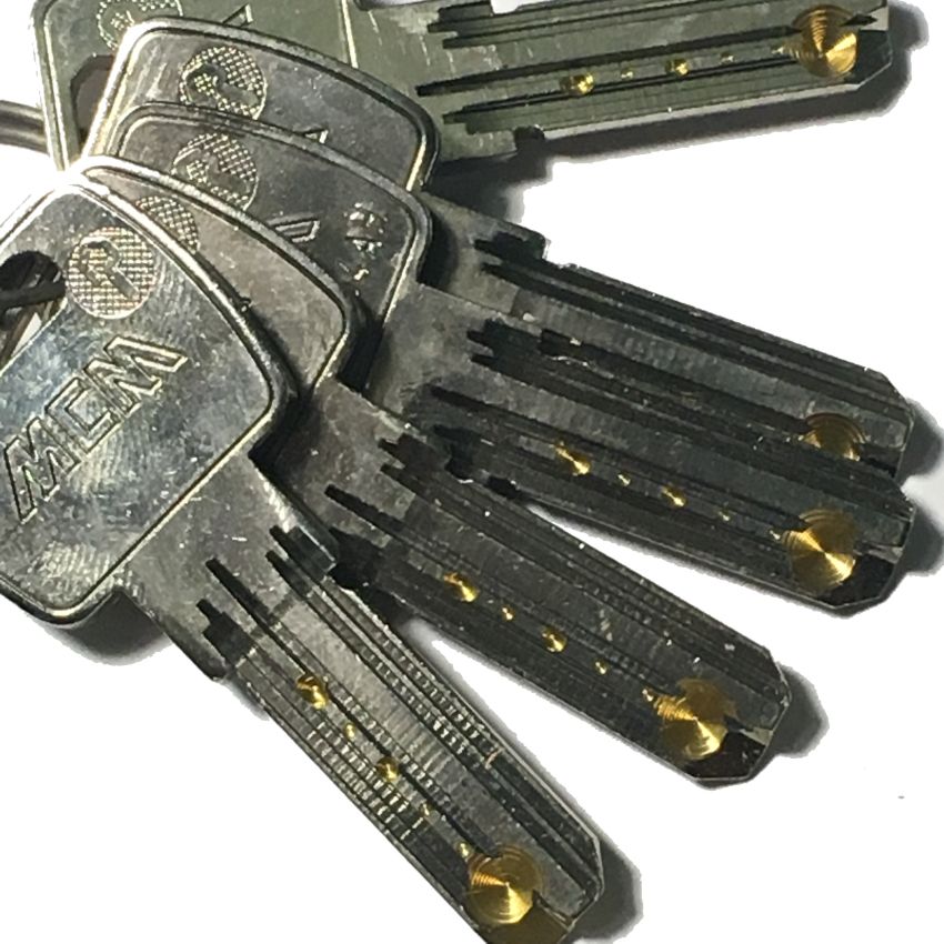 Cilindro MCM 33AS6 30x50mm latonado