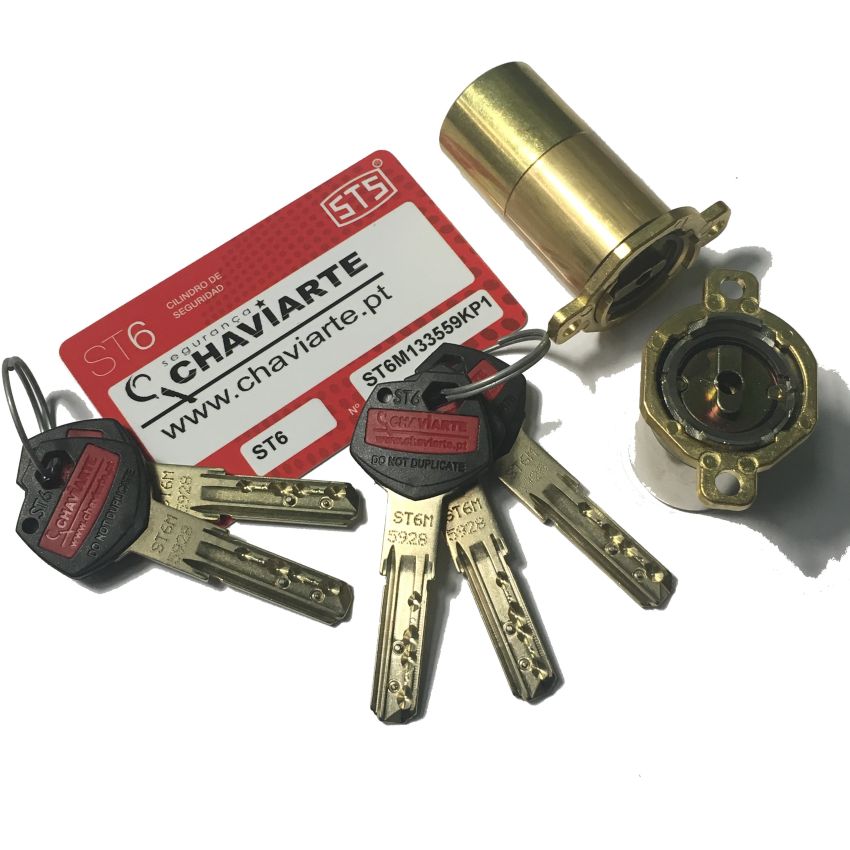 Cilindro ST6 Chaviarte ST6F3655N2 36X55 N para porta Fichet