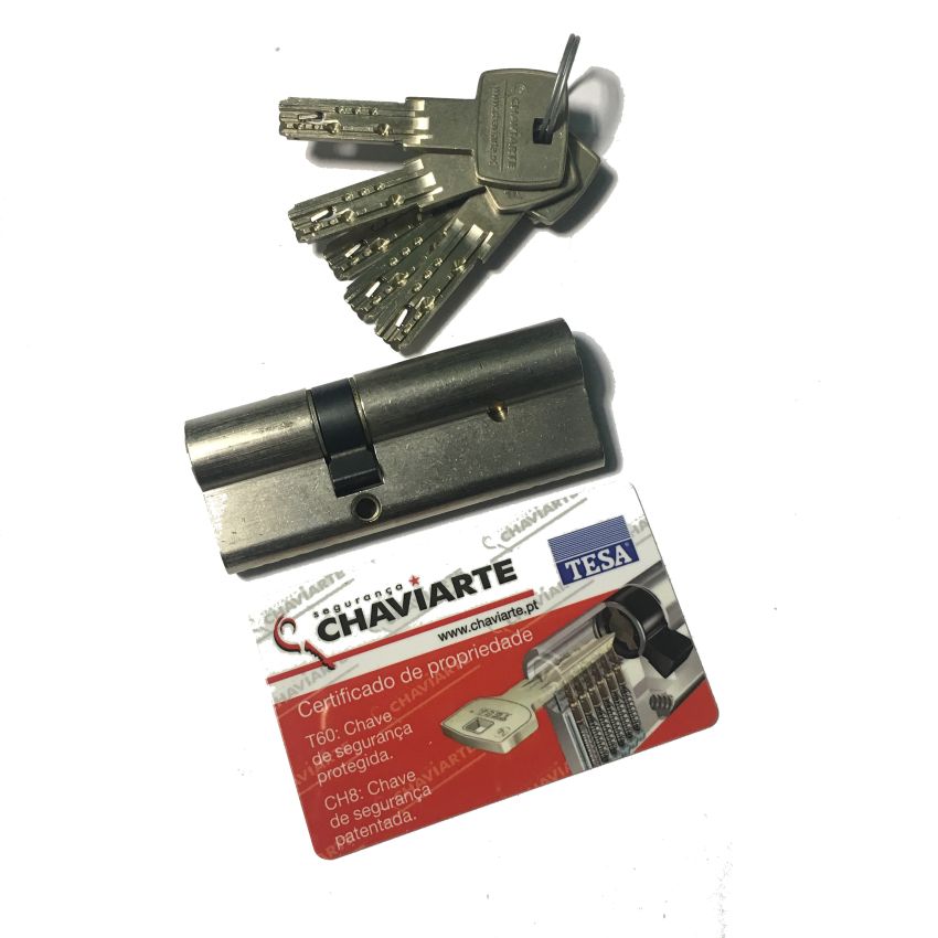 Cilindro CH8 Chaviarte 30x50mm niquelado