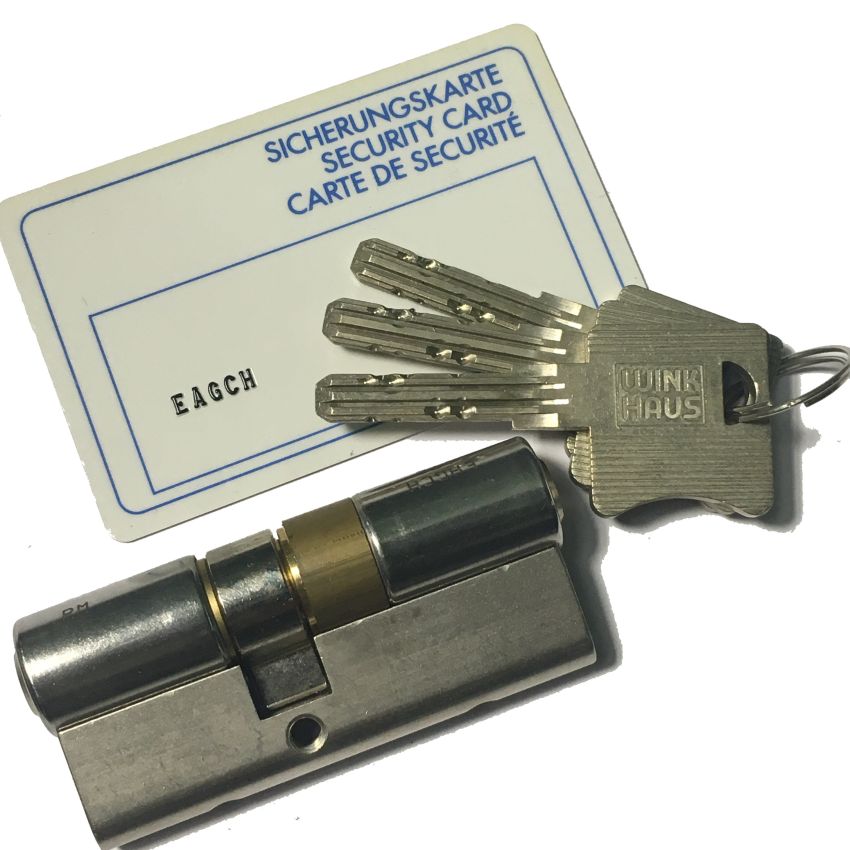 Cilindro Winkhaus XT 30x40mm niquelado