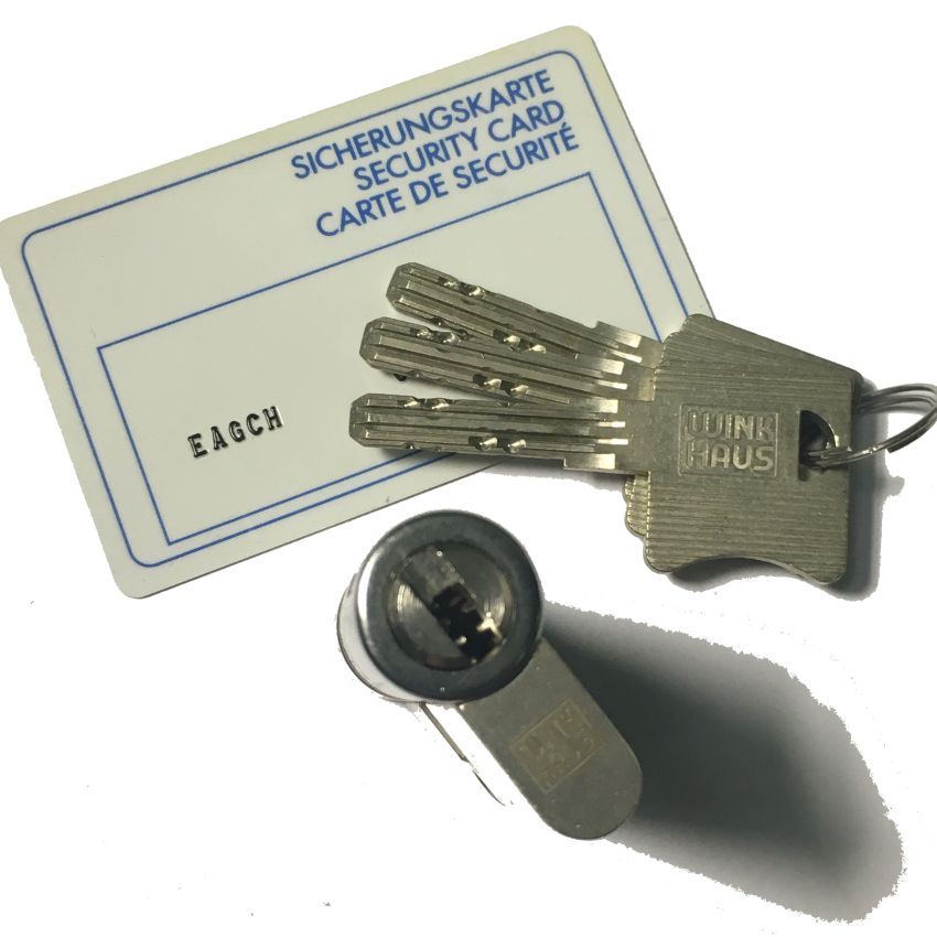 Cilindro Winkhaus XT 30x40mm niquelado