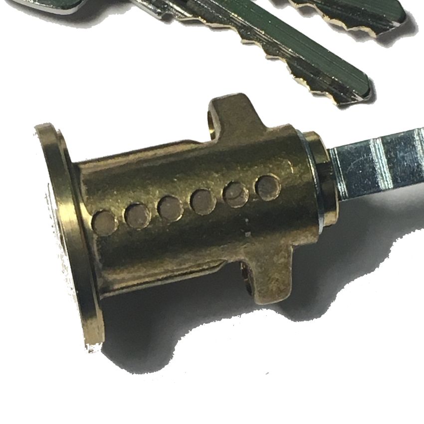 Cilindro Yale 2200031 redondo, diâmetro 29mm latonado