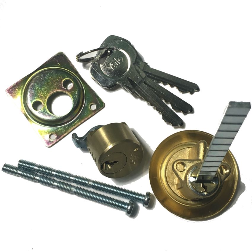 Cilindro Yale 2202231 redondo, diâmetro 29mm latonado