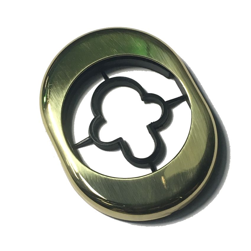 Espelho Oval AF de exterior, latão, ME50/A