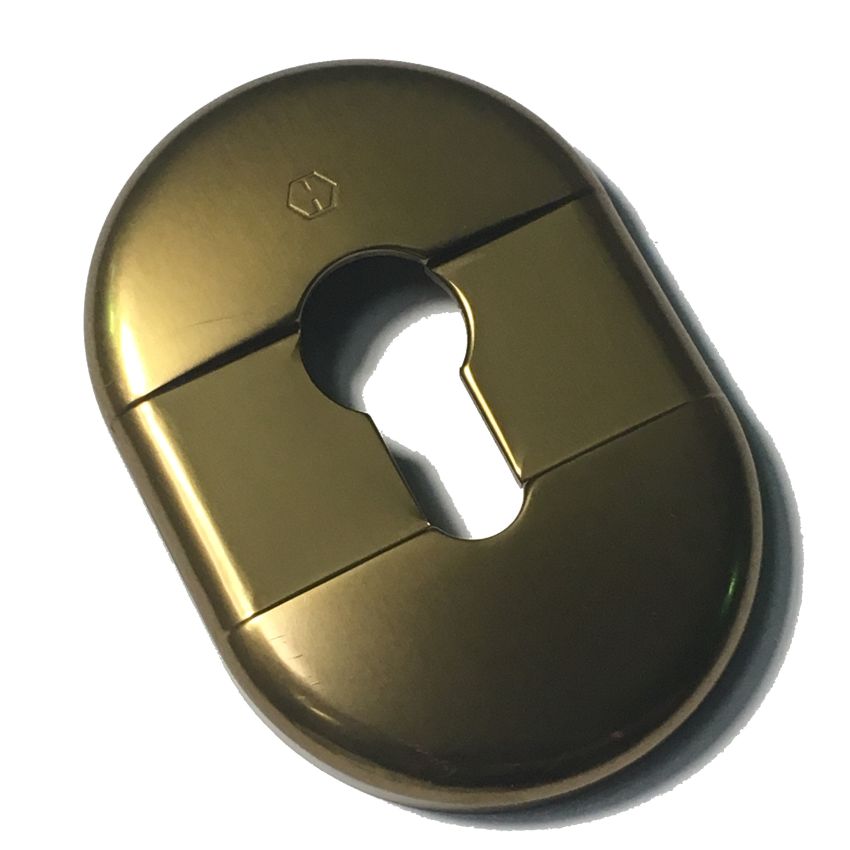 Espelho oval interior Dierre, para cilindro de perfil europeu, bronze