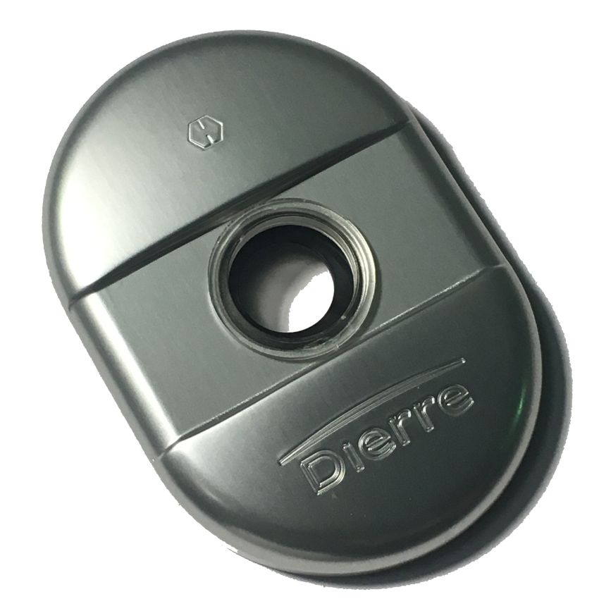 Espelho oval Dierre, para puxador, em cromado