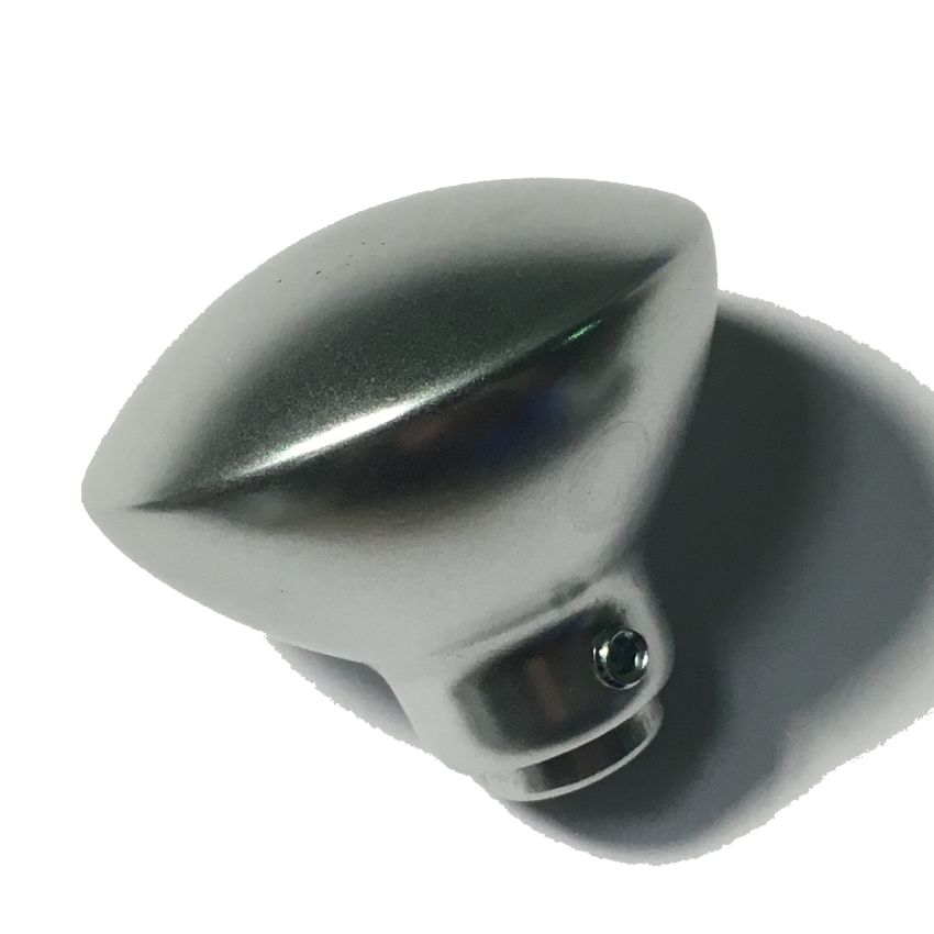 Puxador redondo Dierre New Creta PM000022, fixo, prateado