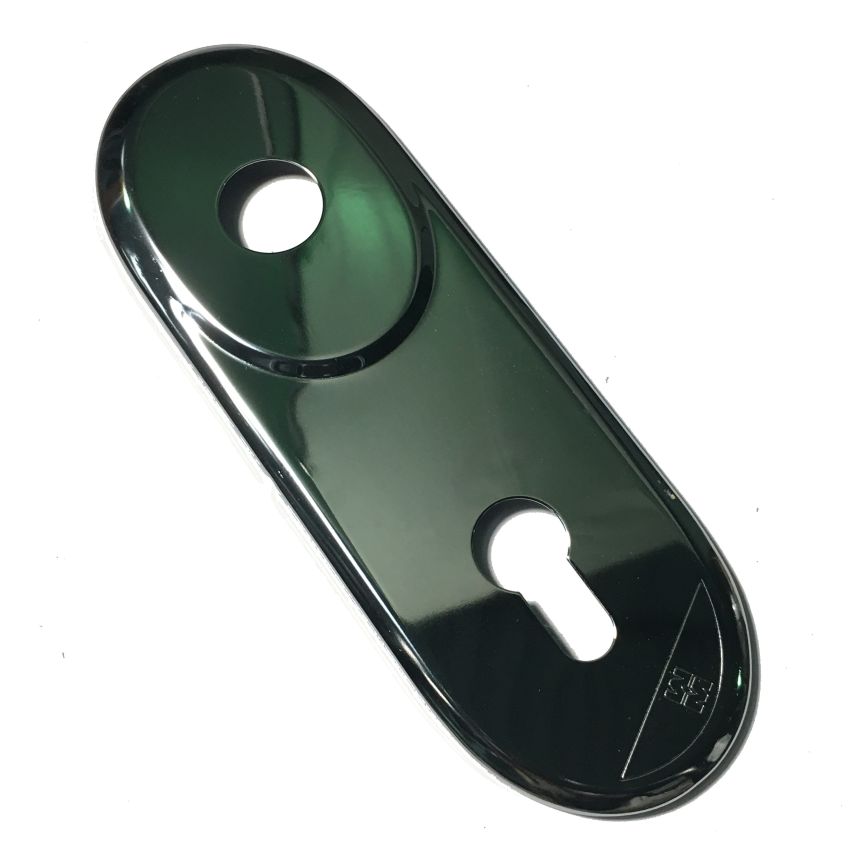 Espelho comprido Mottura interior, com entrada para canhão e puxador, em cromado