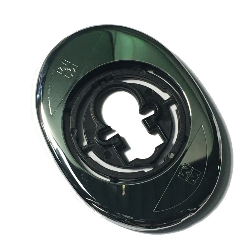 Espelho oval Mottura, para escudo de segurança de 50 mm, cromado