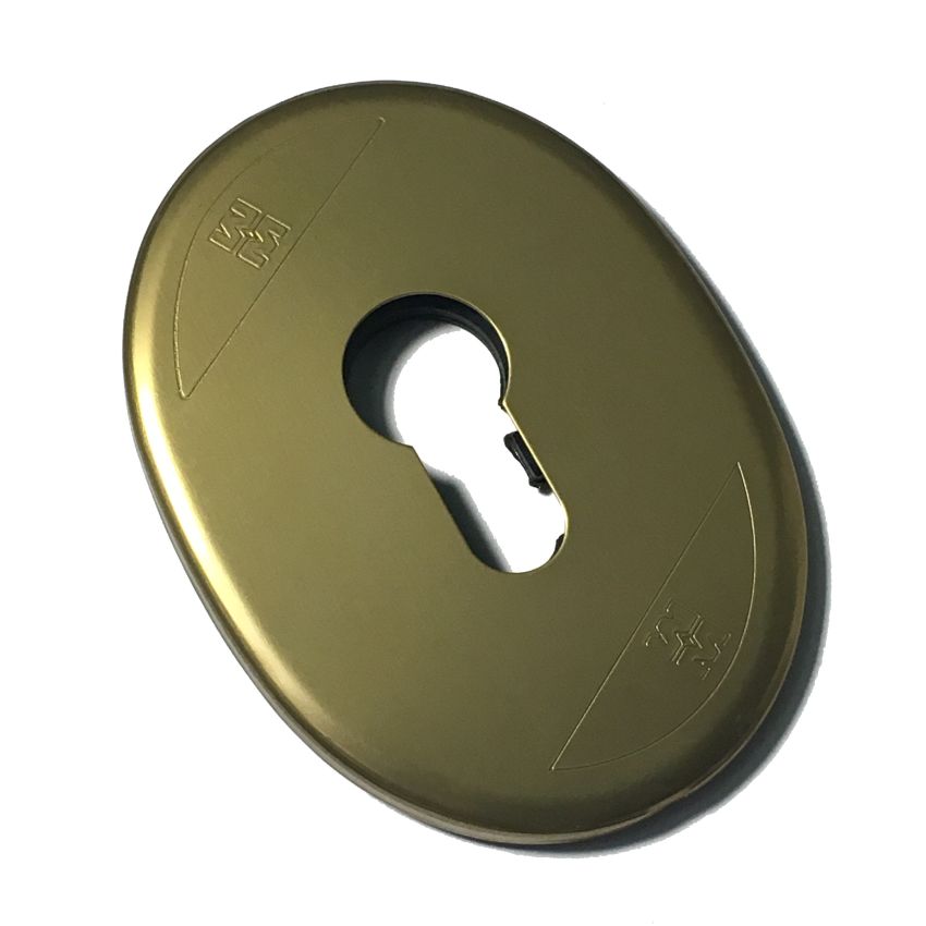 Espelho oval Mottura, para cilindro de perfil europeu, em bronze