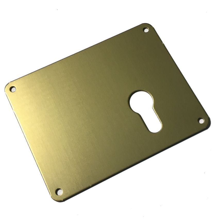 Espelho retangular Mottura interior, para cilindro de perfil europeu, porta direita, em bronze