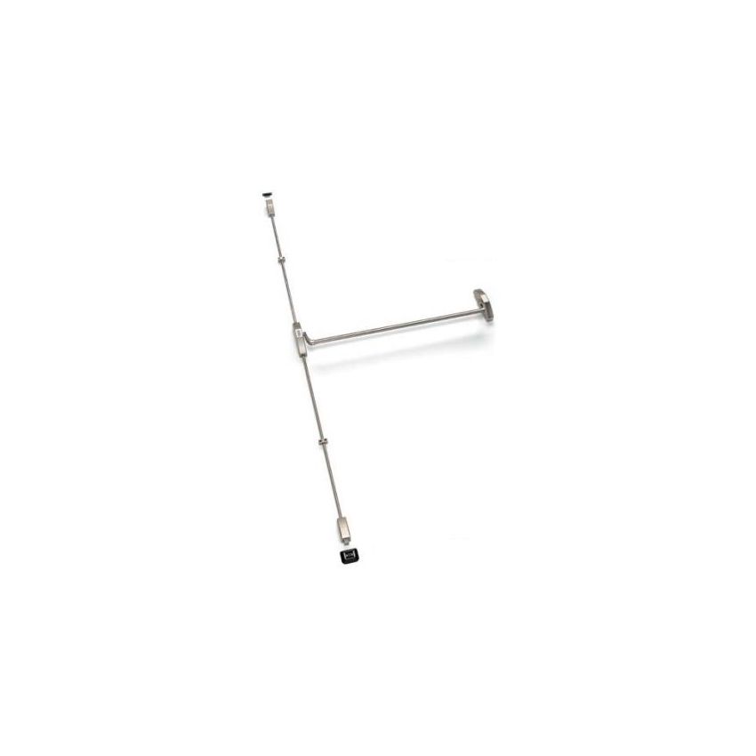 Barra antipânico Tesa 1930 de sobrepor, com 2 pontos de fecho verticais, em inox