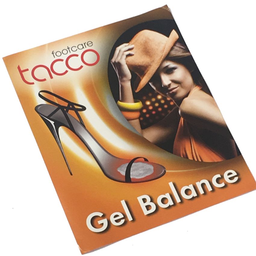 Meia palmilha em gel Tacco Gel-Balance
