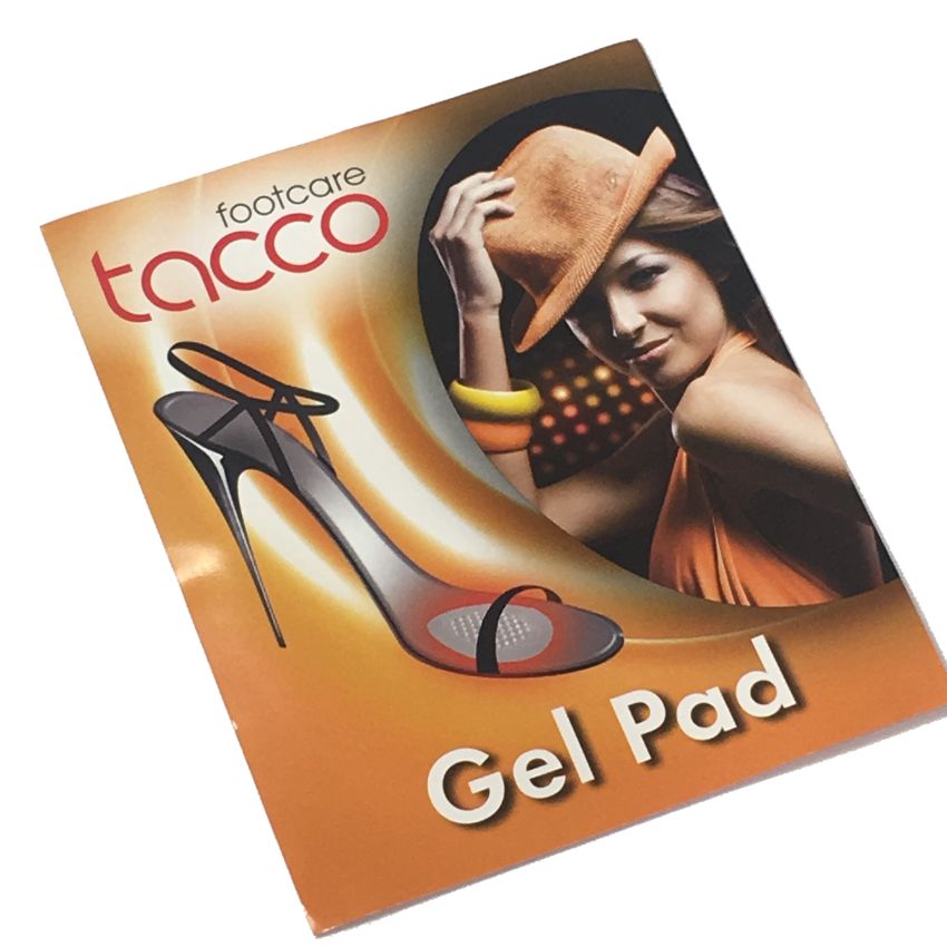 Meia palmilha antideslizante em gel Tacco Gel-Pad