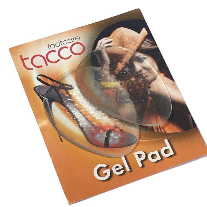 Meia palmilha antideslizante em gel Tacco Gel-Pad