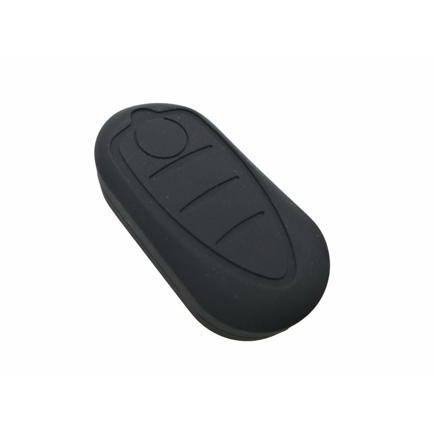 Capa silicone Alfa Romeo, três botões, negro