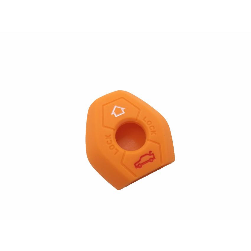 Capa silicone BMW, três botões, laranja